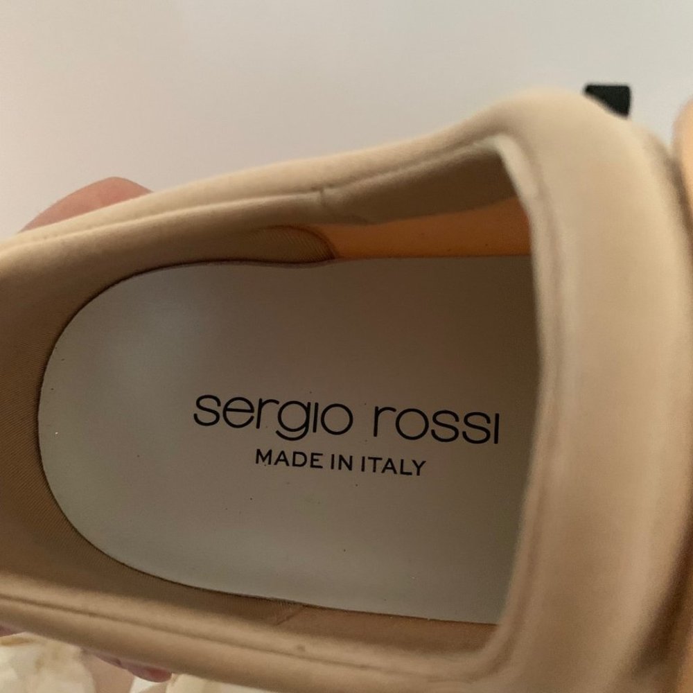 SERGIO ROSSI SR1 SNEAKER ROSE GOLD MSRP $890 - Picture 6 of 9
